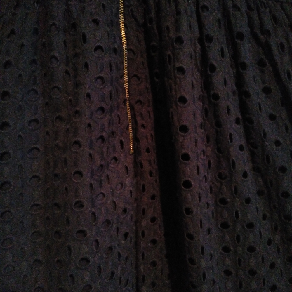 A formal navy blue dress. - Picture 3 of 6